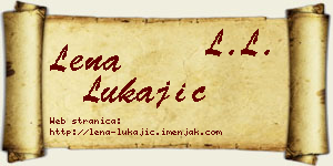Lena Lukajić vizit kartica